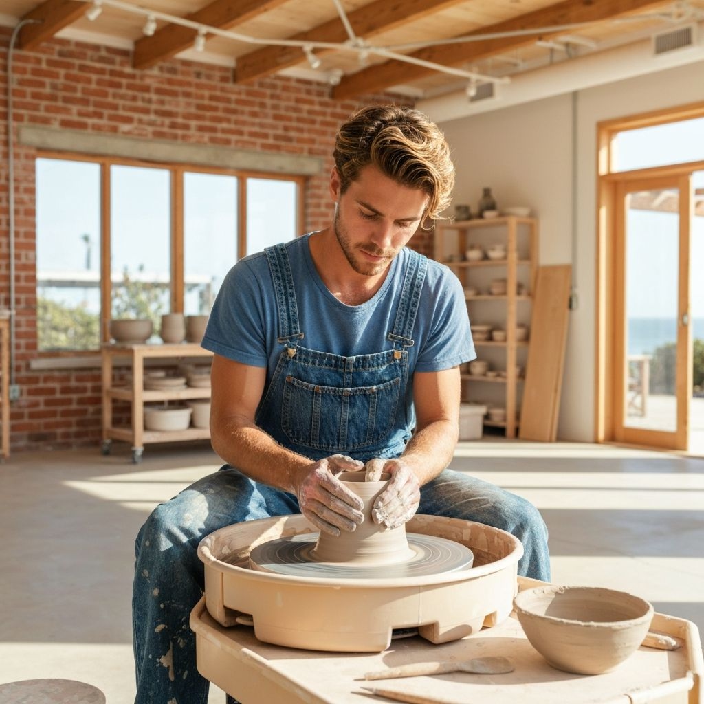 Brett Coats in his Southern California studio